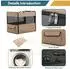 Petsfit Faltbare Hundebox für Zuhause & Auto, Größe M, khaki (61x46x53.5cm)