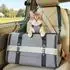 Petsfit Faltbare Transportbox für Katzen, Netzfenster, grau, M (45,5x28x28cm)