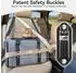 Petsfit Faltbare Transportbox für Katzen, Netzfenster, grau, M (45,5x28x28cm)