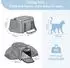 Petsfit Faltbare Transporttasche für Katze & Hund, erweiterbar, grau, Größe S (41x26x23cm)