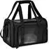 LuxusKollektion Faltbare Transporttasche für Katze & Hund, bis 8kg, 50x34x34cm, schwarz