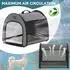LuxusKollektion Faltbare Hundebox für kleine Hunde & Katzen, atmungsaktiv, grau (S)