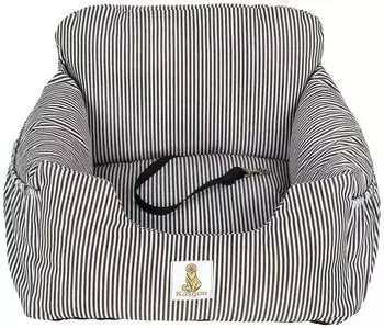 LuxusKollektion Hunde-Autositz Sitzerh&ouml;hung f&uuml;r kleine Hunde, braun, waschbar