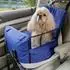 LuxusKollektion Hunde-Autositz Sitzerhöhung mit Sicherheitsleine, Memory-Schaum, blau