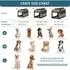 Petsfit Hundetransportbox faltbar, Kofferraum/Rückbank, Größe S, armeegrün