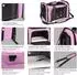 LuxusKollektion Transporttasche für Katze & Hund, faltbar, rosa, 50x34x34cm