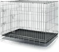 TRIXIE Transport-Gitter-Box silber, Gr. L, Ma&szlig;e: ca. 109 x 79 x 71 cm