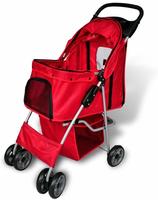 vidaXL Hundewagen Hundebuggy Rot