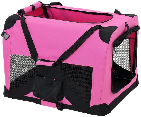 Pro-Tec Hundetransportbox pink faltbar S (2393)