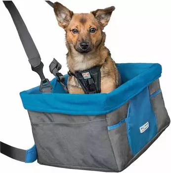 Kurgo Booster Seat Heather blue/charcoal