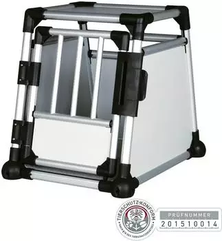 Trixie Transportbox Aluminium L-XL silber/hellgrau (39344)