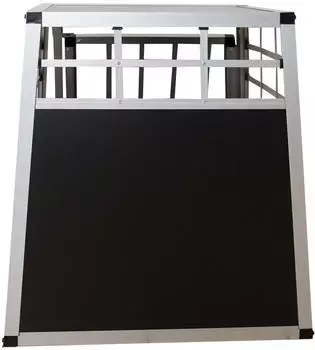 Juskys Hundetransportbox L schwarz