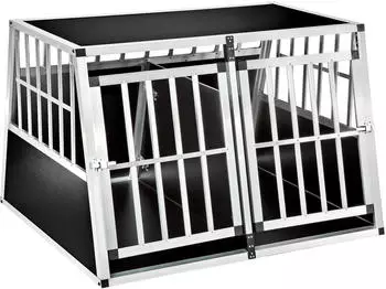 TecTake Hundebox mit mit schwarz