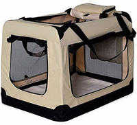 Lionto Hundetransportbox Faltbar, Stabile Stoffbox Mit Mesh-eins&auml;tzen, Ideal...
