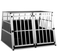 Hundetransportbox Aluminium Hundebox Kofferraum Robust Verschlie&szlig;bar...