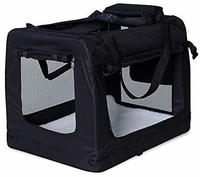 Lionto Hundetransportbox Faltbar, Stabile Stoffbox Mit Mesh-eins&auml;tzen, Ideal...