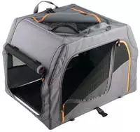 HUNTER Faltbare Hundebox mit Aluminium-Gestell - Gr&ouml;&szlig;e M: L 76 x B 51 x H 84 cm