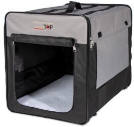 Karlie Faltbare Hundebox 94x56 x71 cm schwarz/grau