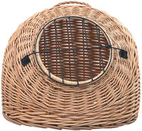 vidaXL Katzen-Transportkorb 60x45x45 cm Nat&uuml;rliche Weide