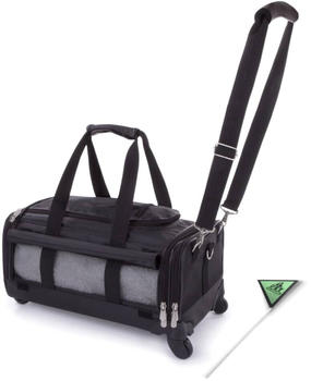 Sherpa Haustier-Transporttasche Ultimate On Wheels schwarz