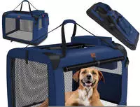 Lovpet Tiertransportbox bis 7 kg, Hundebox Hundetransportbox faltbar Inkl.Hundenapf