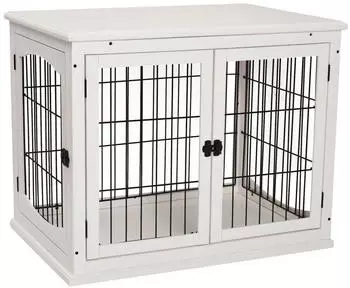 Pawhut Tiertransportbox Hundek&auml;fig mit 2 T&uuml;ren