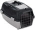 vidaXL Transportbox für Haustiere grau / schwarz 55x36x35cm PP (171797)