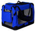 Dibea Hundetransportbox S blau