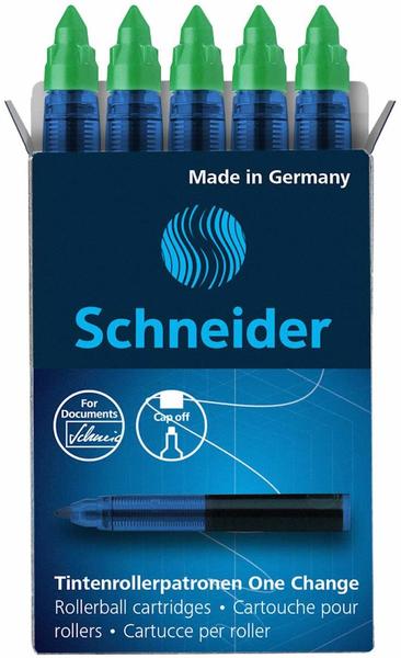 Schneider 10 x Rollerpatrone One Change 0,6mm grün VE=5 Stück