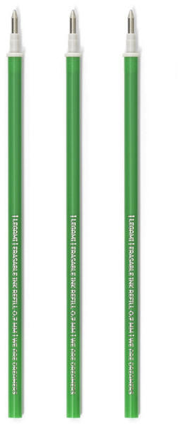 Legami Ersatzmine für löschbaren Gelstift Erasable Pen 3-Stk.grün (VREFEP0007)