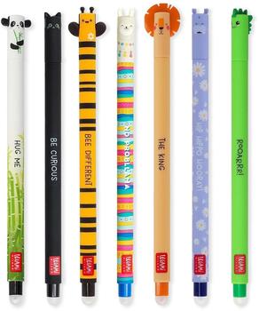 Legami L&ouml;schbare Gelstifte 7er Set inkl. Panda mit Bambuss Design