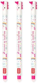 Legami L&ouml;schbare Gelstifte 3er Set 3 x Einhorn
