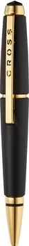 Cross Edge Tintenroller Mattschwarz Gold PVD (AT0555-20)