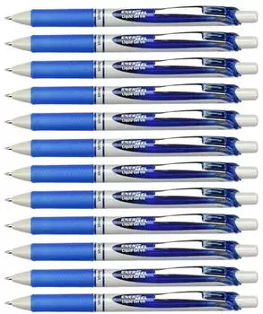 Pentel EnerGel Eco BL77E Gelschreiber Druckmechanik blau 12er-Pack (BL77E-CX)
