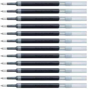 Pentel EnerGel Gelschreiber-Nachf&uuml;llmine schwarz 0,25mm, 12 St. (LRP5-AX)