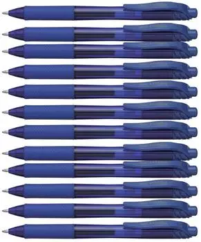 Pentel EnerGel BL110 Gel-Tintenroller Druckmechanik blau, 12er-Pack (BL110-C)