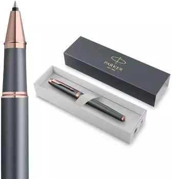 Parker IM Tintenroller Finishing Touch schiefergrau, mittlere Spitze (2235423)