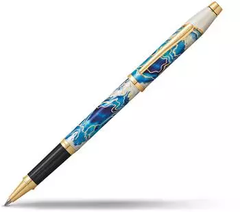 Cross Wanderlust Malta Rollerball 0,7mm, Wei&szlig;/Blau/Gold (AT0755-4)