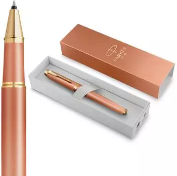 Parker IM Writing Rituals Tintenroller, orange, Goldakzente, feine Spitze (2203901)