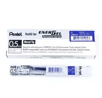 Pentel EnerGel Document LRP5 Nachf&uuml;llmine Gelschreiber blau 0,5mm, 12 St. (LRP5-CX)