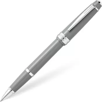 Cross Bailey Light Tintenroller, poliertes graues Resin, Mittlere Spitze (AT0745-3)