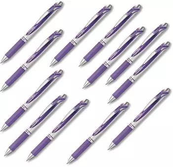 Pentel EnerGel XM BL77 Gelschreiber Druckmechanik, lila (BL77-V3X-VE)