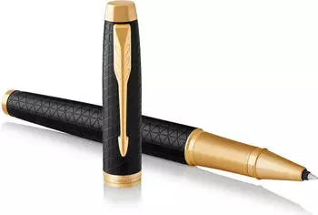 Parker IM Premium Tintenroller, schwarz, Goldakzente (1931660)