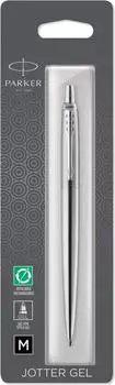 Parker Jotter Gel Gelschreiber, Edelstahl, schwarz, 0,7mm (2020671)
