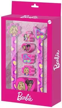 Karactermania Barbie Schreibset, 7-teilig, rosa (08590)