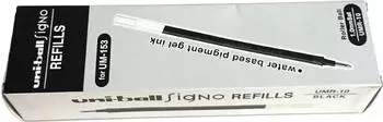 Mitsubishi Pencil UMR10 N Nachfüllpack für UM153 Broad, schwarz, 12 Stück (UMR10 N)