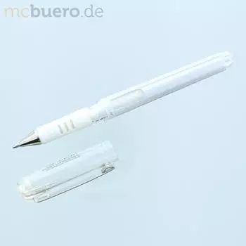 Pentel Hybrid Gel Grip DX Tintenroller 1,0mm, weiß (12er-Pack) (K230-WO)