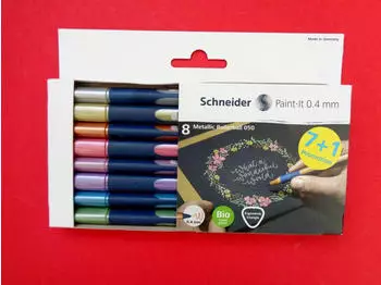 Schneider Optics Paint-It 050 Metallic Rollerball 0,4mm, 8er Set (ML05011502)