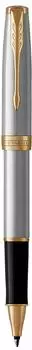 Parker Sonnet Rollerball Edelstahl, Goldakzente, feine Spitze (1931506)