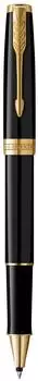 Parker Sonnet Tintenroller schwarze Lackierung, Goldzierteile, feine Spitze (1931496)